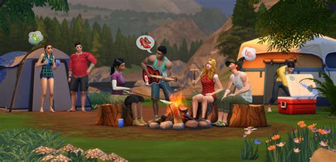 the sims 4 going on an outdoor retreat rock paper shotgun