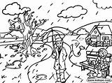 Rainy Rain Coloring Pages Monsoon Drawing Kids Sheets Getdrawings sketch template
