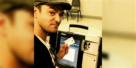 justin timberlake in hot water over voting booth selfie entertainment