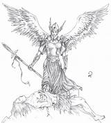 Angel Warrior Female Old Norse Valkyrie Choose Board sketch template