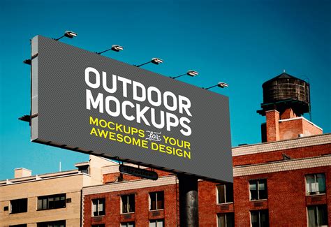 outdoor advertising billboard mockup psd good mockups