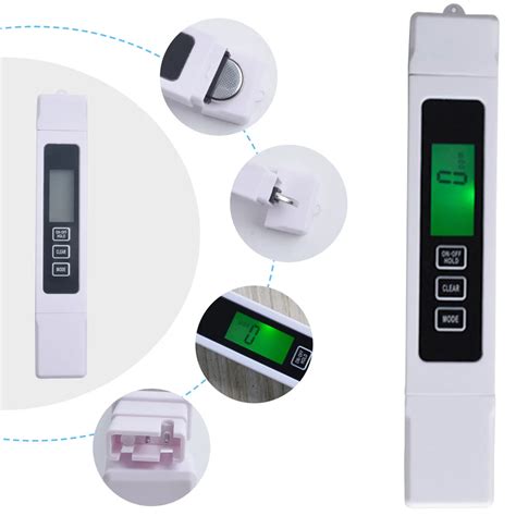 tds ec meter temperature tester  function conductivity water quality measurement tds