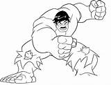 Hulk Coloring Pages Printable Everfreecoloring sketch template