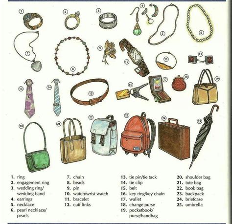 accessories vocabulary pinterest