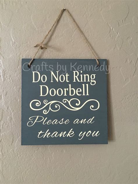 ring doorbell doorbell sign home decor wood sign ring
