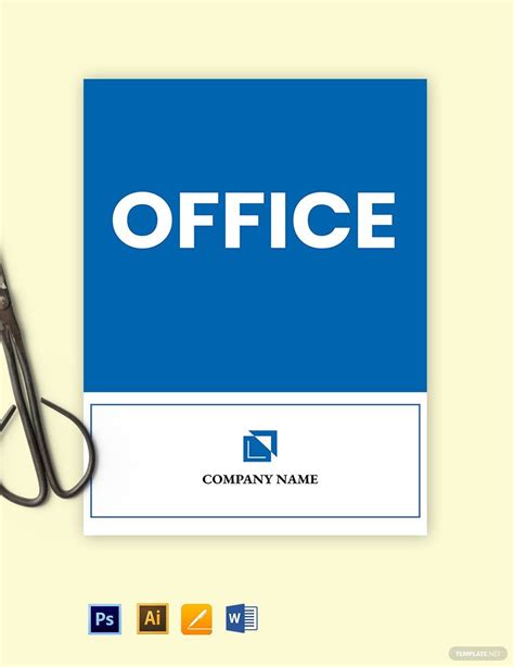 office sign template   word google docs