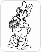 Daisy Duck Coloring Pages Disneyclips Diamonds Wearing sketch template