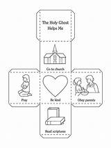Holy Ghost Lds Helps Coloring Pages Nursery Cube Manual Activity Primary Library Praying Primarily Inclined sketch template