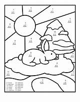 Coloring Math Worksheets Multiplication Pages Kids Bestcoloringpagesforkids Printable Fun sketch template