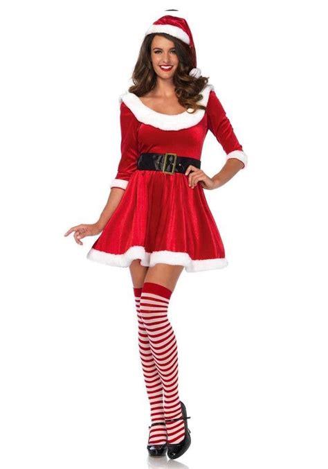 Sexy Womens Santa Sweetie Christmas Dress Womens Christmas Costumes