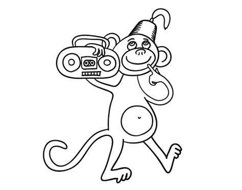 circus monkey coloring page coloringcrewcom