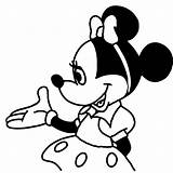 Minnie Mouse Coloring Para Colorear Pages Bow Template Cliparts Cartoon Clipart Original Disney Páginas Originales Library Count La sketch template