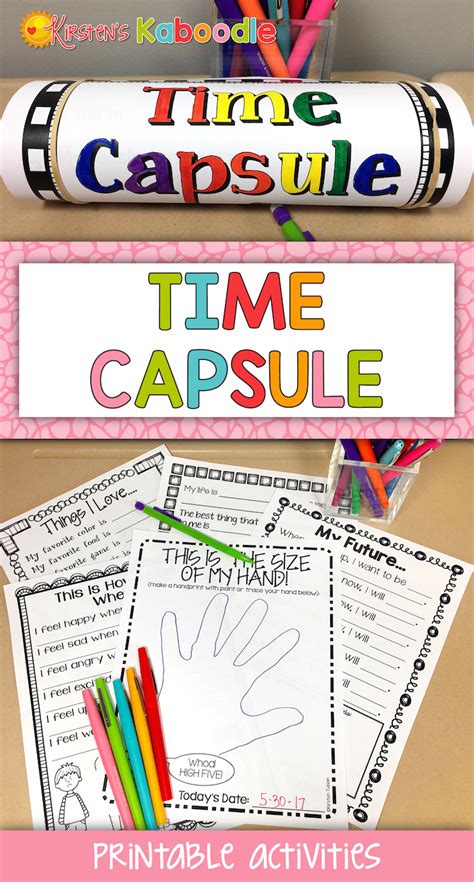 time capsule printable