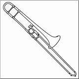 Trombone Clipartlook Deta sketch template
