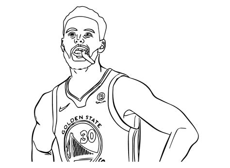 stephan curry coloring pages coloring home