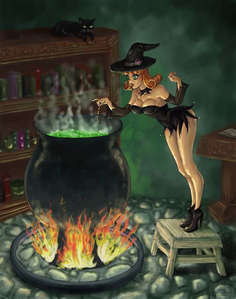 Charlotte The Witch Pin Up By Mephmmb On Deviantart