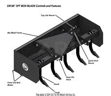 dr power pt box blade parts diagram  pt box blade assembly