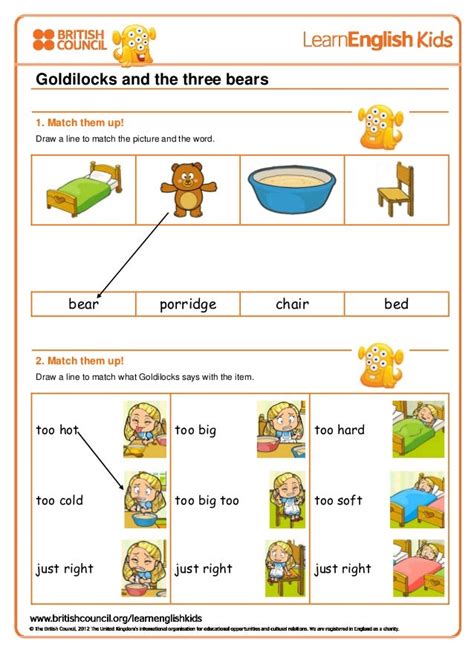 search results  goldilocks    bears sequencing
