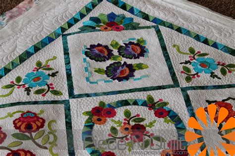 piece  quilt embroidery applique quilt