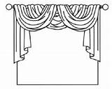 Drawing Window Curtain Curtains Scarf Drawings Simple Arrangements Forms Common Stage Dotcomwomen Draped Paintingvalley Swag Fabric Over Treatments Layered Valance sketch template