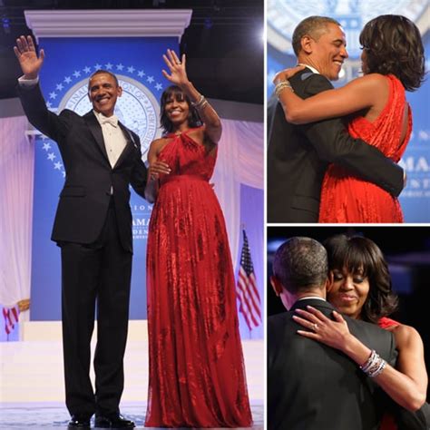 Michelle Obama And Barack Obama At 2013 Inaugural Ball Popsugar Love