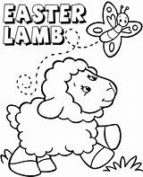 Lamb Coloring Lambs Topcoloringpages sketch template