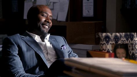 Morris Chestnut Smile  By Rosewood Find And Share On Giphy