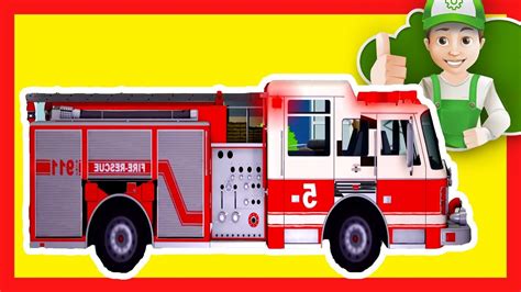 fire engine truck fire engines  kids cartoon firefighter cartoon