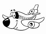 Airplane Coloring Kids Pages Drawing Printable Aeroplane Happy Cartoon Simple Clipart Planes Plane Colouring Cliparts Toddler Aereo Library Clipartmag Avion sketch template