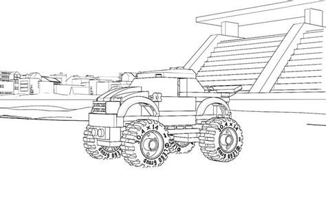 lego monster truck coloring pages kids  funcom  coloring pages