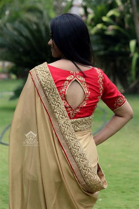 Silk Saree Blouse Designs Back Neck 100 Cotton Dresses Ladies