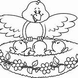 Bird Nest Coloring Color Family Live Getcolorings Pages Printable Getdrawings sketch template
