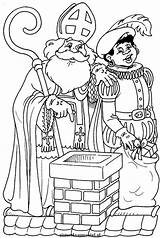 Sinterklaas Dak Nicholas Piet Zwarte Nikolaus Sankt Ausmalbilder Dagen Sint Printen Kleur Colouring Animaatjes Colorier Lovely Uitprinten Downloaden Malvorlagen Animatieplaatjes sketch template