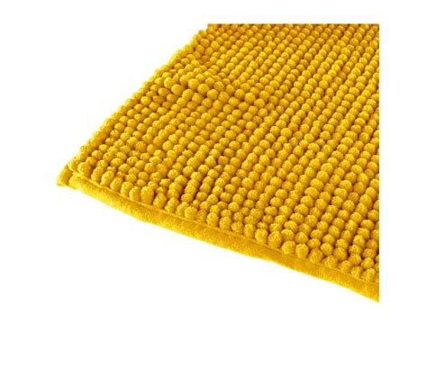 tapis de salle de bain chenille  cm jaune toute loffre tapis  paillasson