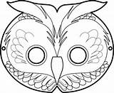 Masks Printable Mask Coloring Owl Masque Template Hibou Animal Omaľovánky Colouring Deti Pre Fr Pages Kids Activities Coloriage Theme Draw sketch template