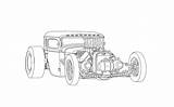 Coloring Rod Hot Pages Rat Cars Rods Sketch Drawings Drawing Car Truck Lowrider Print Cool Adults Fink Color Rats Sketches sketch template