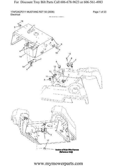 troy bilt parts diagram wiring