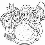 Thanksgiving Family Coloring Pages Surfnetkids sketch template