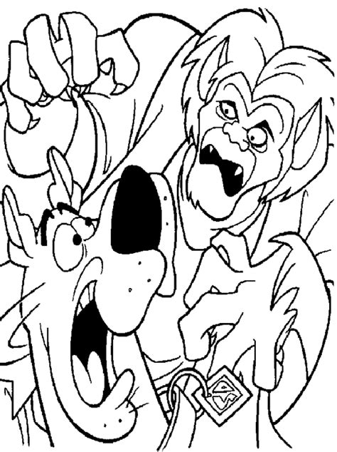 kids page printable scooby doo coloring pages