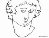 Alexander Coloring Bust Great Roman Empire Coloringcrew Pages sketch template
