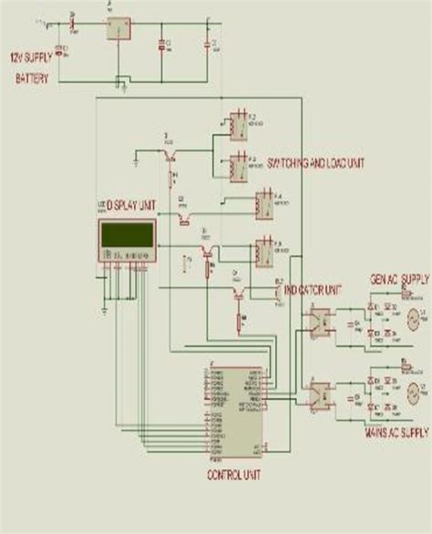complete automatic transfer switch circuit diagram  scientific diagram