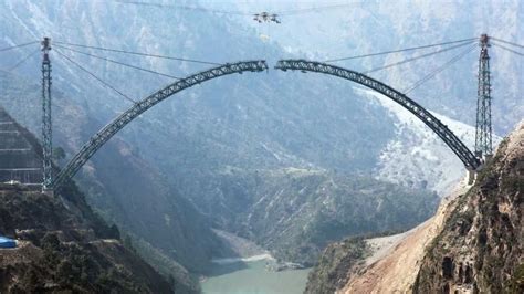 chenab arch bridge set   worlds highest rail bridge      latest news