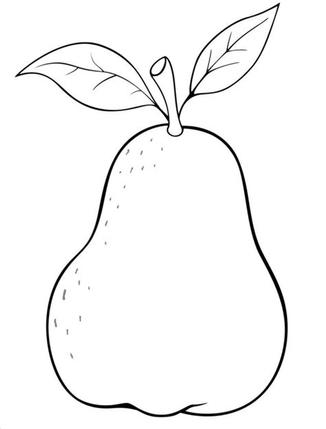 high quality pear clipart coloring transparent png images