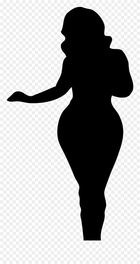 black woman silhouette vector clip art
