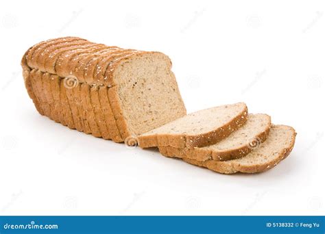 sliced brown bread stock photography image