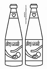 Mewarnai Botol Minuman Sirup Sketsa Dapur Kartun Benda Peralatan sketch template