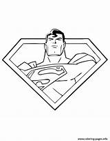 Superman Coloring Logo Pages Printable Kids Print Cool Drawing Color Superhero Boys Clipart Book Symbol Easy Cliparts Man Super Sheets sketch template
