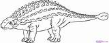 Ankylosaurus Dinosaurios Jurassic Ausmalen Indominus Dinosaurier Velociraptor sketch template