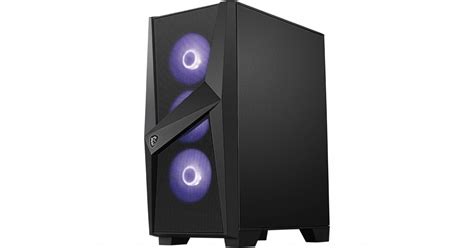 Msi Mag Forge 101m Mid Tower Gaming Computer Case Black 4x 120mm Rgb