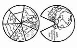 Menciptakan Penciptaan Bumi Langit Sekolah Minggu Cerita Lingkaran Bahan 3d sketch template